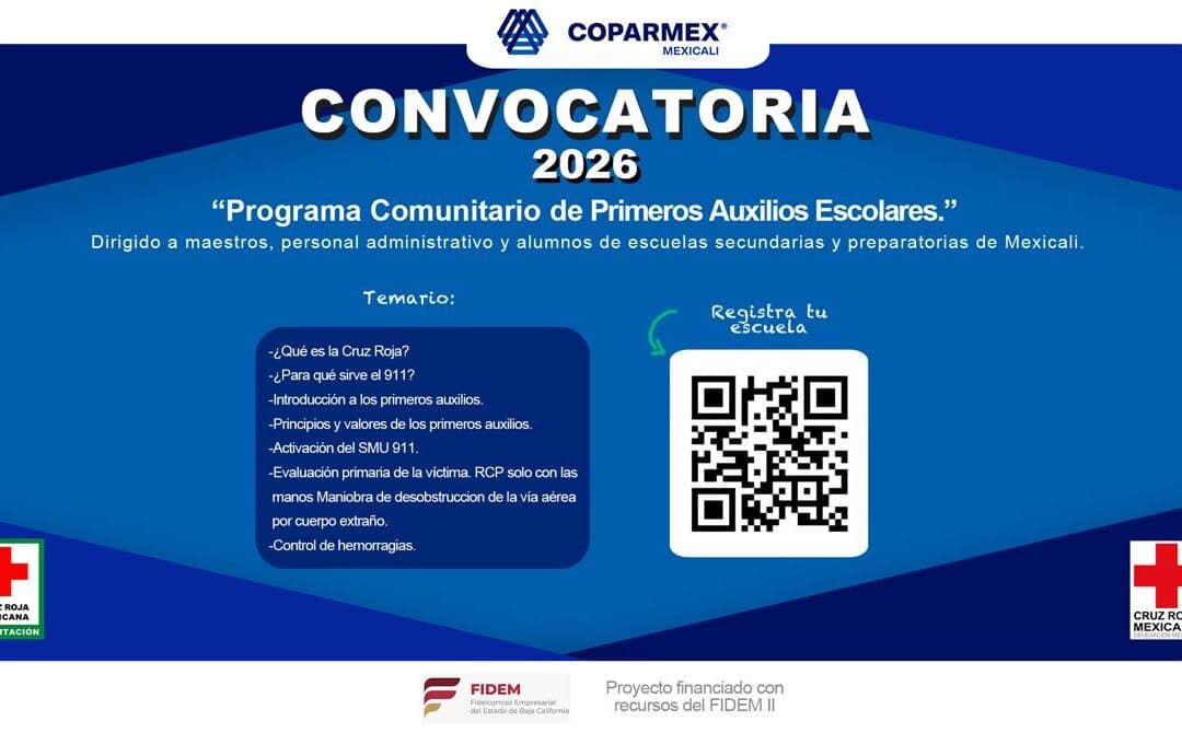Convocatoria Programa Comunitario de Primeros Auxilios Escolares